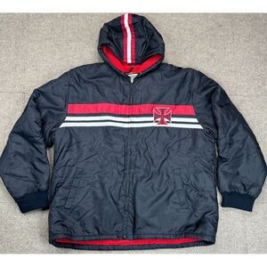 West Coast Choppers Jesse James Men's Full Zip Hood‎ Sherpa Lined Jacket Size XL